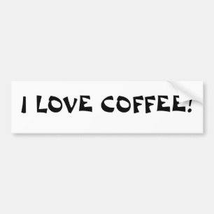 I LIEBE-KAFFEE! - Autoaufkleber