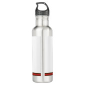 I Liebe Kaffee Beere Herz Braun Moderne Moderne Cu Edelstahlflasche (Rückseite)