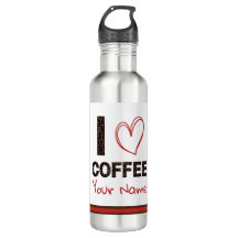 I Liebe Kaffee Beere Herz Braun Moderne Moderne Cu
