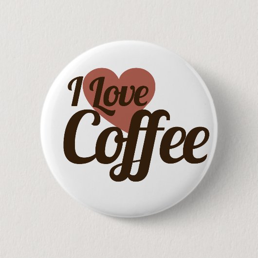 I Liebe Kaffee Button (Vorderseite)
