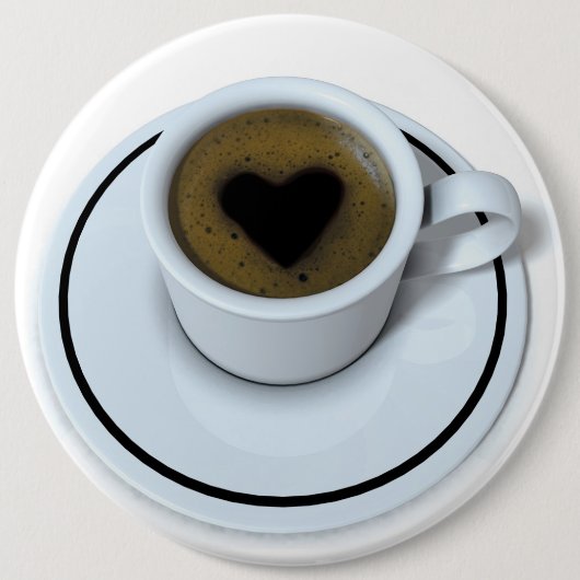 I LIEBE-Kaffee Button (Vorderseite)