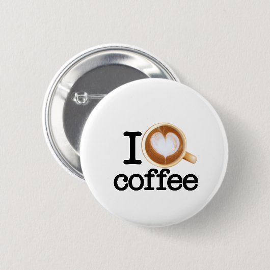 I Liebe-Kaffee Button (Vorne & Hinten)