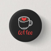 I Liebe Kaffee Button (Vorderseite)