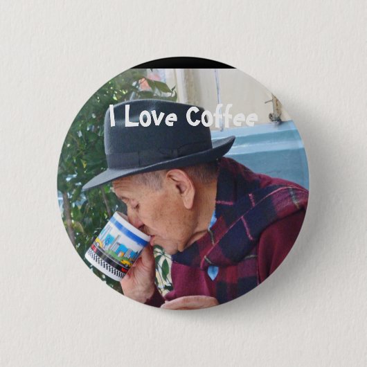 I Liebe-Kaffee Button (Vorderseite)