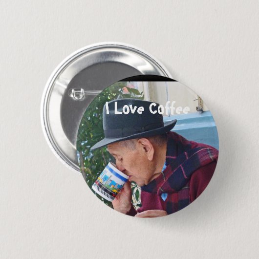 I Liebe-Kaffee Button (Vorne & Hinten)