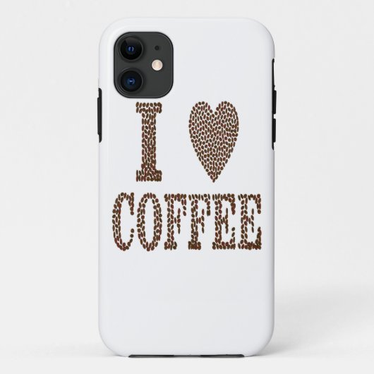 I Liebe Kaffee Case-Mate iPhone Hülle (Rückseite)
