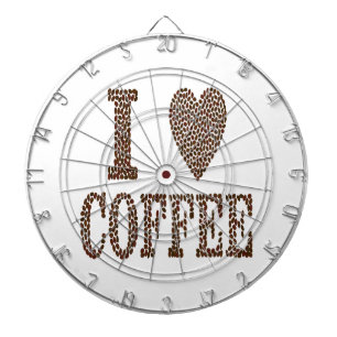 I Liebe Kaffee Dartscheibe