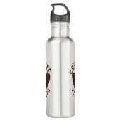 I Liebe Kaffee Edelstahlflasche (Rückseite)