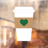 I Liebe Kaffee erhältlich Kaffee Cup Fensteraufkleber (Blatt 2)