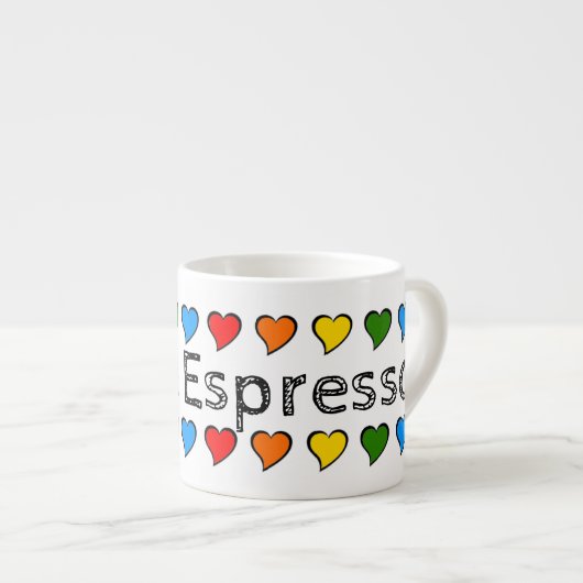 I Liebe Kaffee Espressotasse (Vorderseite Rechts)