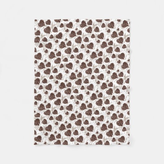 I Liebe-Kaffee!! Fleecedecke (Vorderseite)