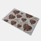 I Liebe Kaffee Fußmatte (Schrägansicht)