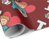 I Liebe Kaffee Geschenkpapier (Rolleneckpunkt)