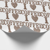 I Liebe Kaffee Geschenkpapier (Ecke)
