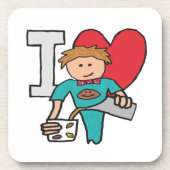 I Liebe Kaffee Getränkeuntersetzer (Vorderseite)