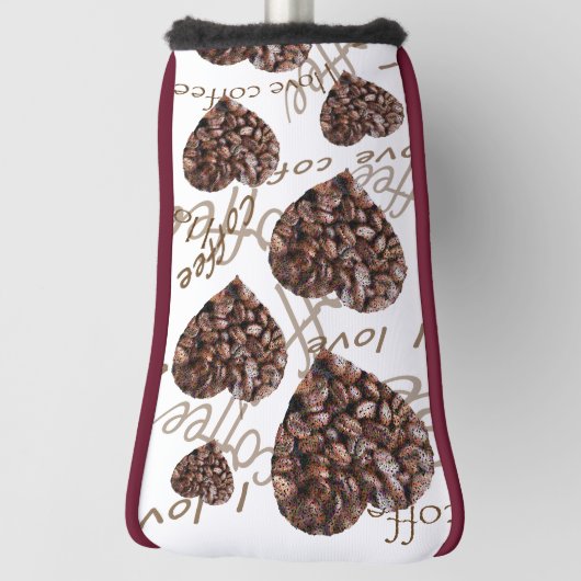 I Liebe Kaffee Golf Headcover (Rotieren 90)