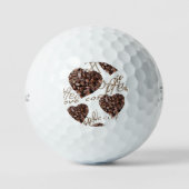 I Liebe Kaffee Golfball (Vorderseite)