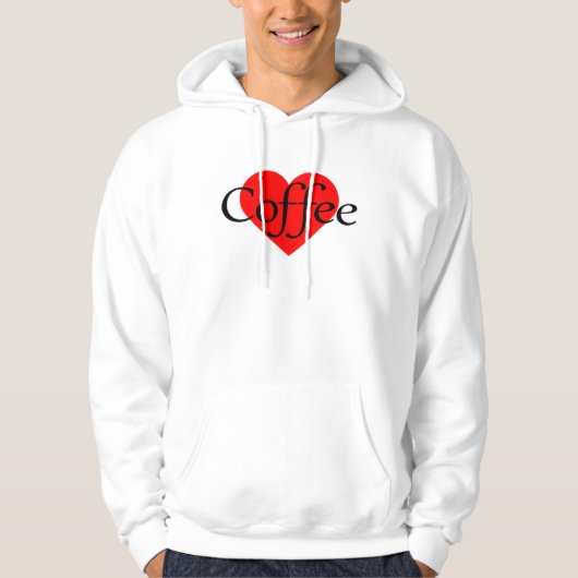 I Liebe Kaffee Hoodie (Vorderseite)