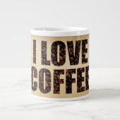 I Liebe Kaffee Jumbo-Tasse (Vorderseite)