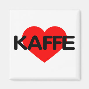 I Liebe Kaffee - Kaffe Magnet