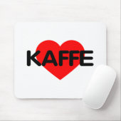 I Liebe Kaffee - Kaffe Mousepad (Mit Mouse)