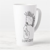 I LIEBE KAFFEE KAFFEE LIEBEN ICH MILCHTASSE (Rechte Ecke)