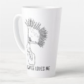 I LIEBE KAFFEE KAFFEE LIEBEN ICH MILCHTASSE (Linke Ecke)