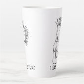 I LIEBE KAFFEE KAFFEE LIEBEN ICH MILCHTASSE (Vorderseite)