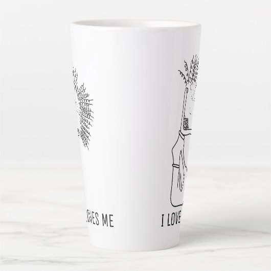 I LIEBE KAFFEE KAFFEE LIEBEN ICH MILCHTASSE (Vorderseite)