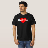 I Liebe Kaffee - Kaffee T-Shirt (Vorne ganz)