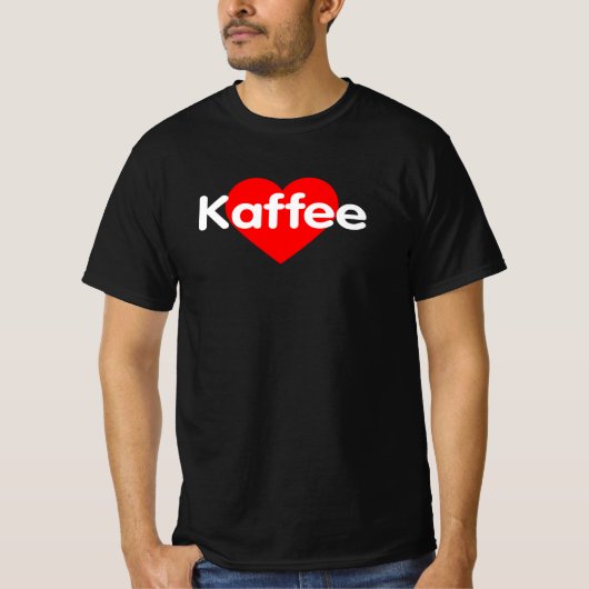I Liebe Kaffee - Kaffee T-Shirt (Vorderseite)