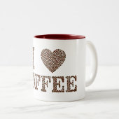 I Liebe Kaffee Kaffee Tasse (VorderseiteRechts)