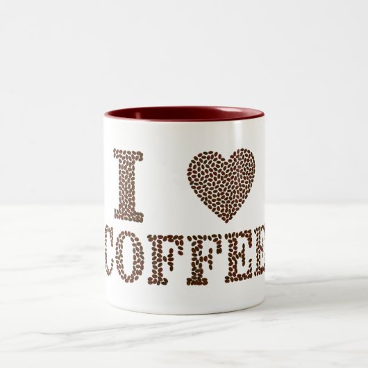 I Liebe Kaffee Kaffee Tasse (Mittel)