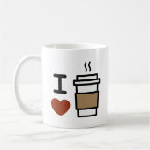 I Liebe Kaffee Kaffeetasse (Links)