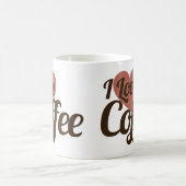 I Liebe Kaffee Kaffeetasse (Mittel)