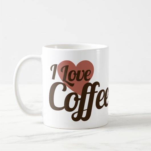 I Liebe Kaffee Kaffeetasse (Links)