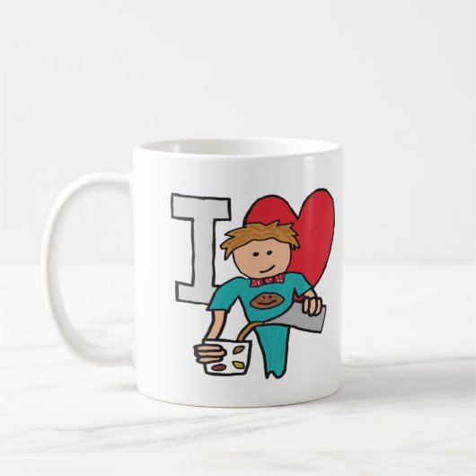 I Liebe Kaffee Kaffeetasse (Links)