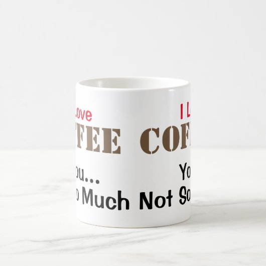 I Liebe KAFFEE Kaffeetasse (Mittel)