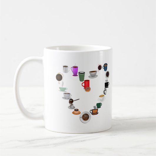 I Liebe Kaffee Kaffeetasse (Links)