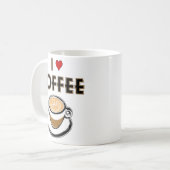 I Liebe Kaffee Kaffeetasse (Vorderseite Links)