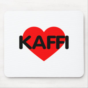 I Liebe Kaffee - Kaffi Mousepad