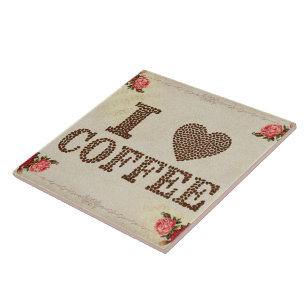 I Liebe Kaffee Keramik Tile Fliese