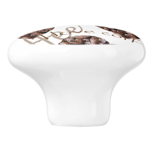 I Liebe-Kaffee!! Keramikknauf (Seitenansicht)