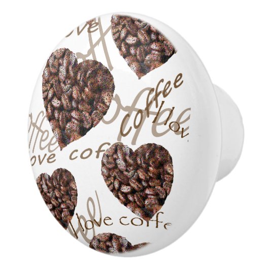 I Liebe-Kaffee!! Keramikknauf (Rechts)