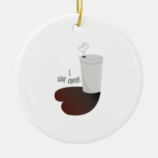 I Liebe-Kaffee Keramikornament