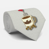 I Liebe-Kaffee Krawatte (Gerollt)