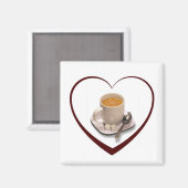 I Liebe Kaffee Magnet (Vorderseite/Rückseite)