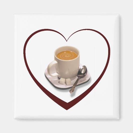 I Liebe Kaffee Magnet (Vorne)
