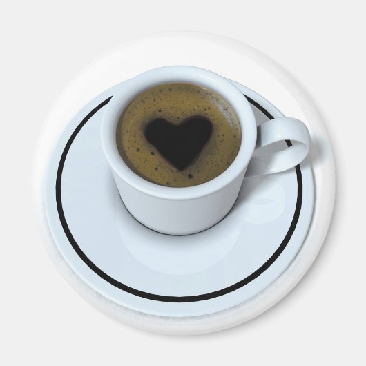 I LIEBE Kaffee Magnet (Vorne)
