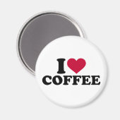 I Liebe Kaffee Magnet (Vorderseite/Rückseite)